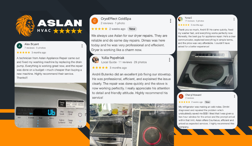 aslan appliance repair reviews sample