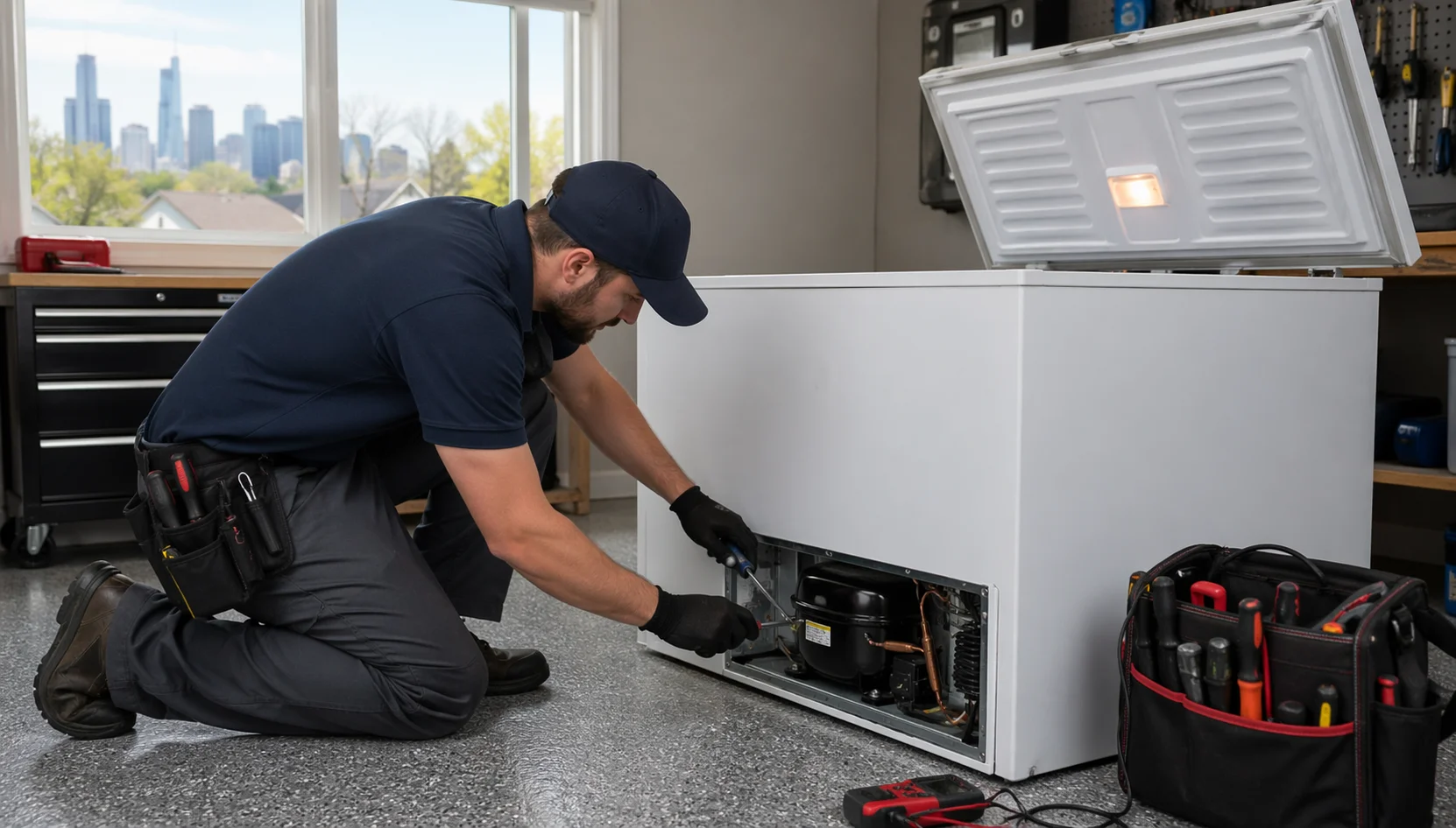 freezer repair in Bloomingdale, IL