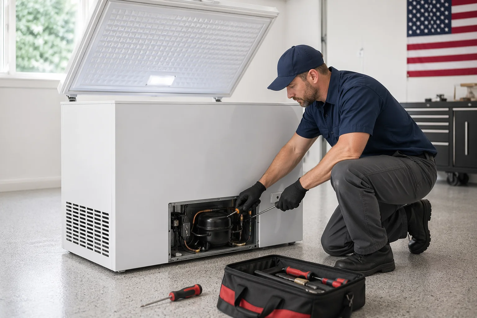 freezer repair in Carol Stream, IL